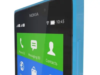 Nokia XL Cyan 3D model