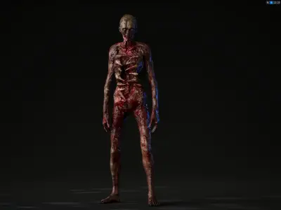 Zombie Low-poly 3D model