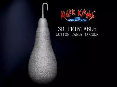 3D PRINTABLE COTTON CANDY COCOON CLOSED VERSION - KILLER KLOWNS 3D print model