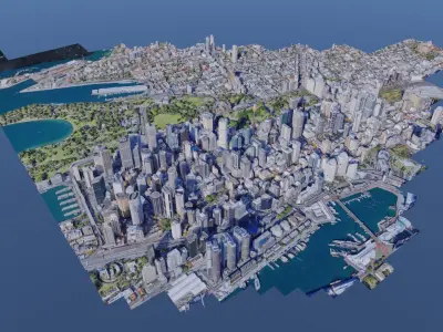 Australia - Sydney City photogrammetry 3D model