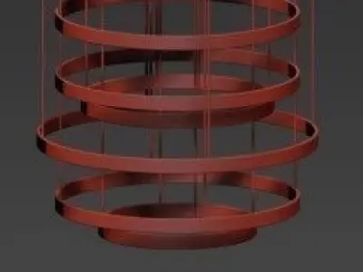 Dimore Studio Chandelier of layered bands 3D model purchase