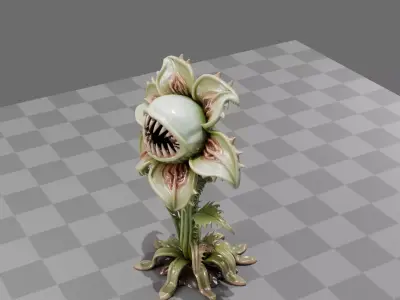 Alien Plant Carnivore 3D model