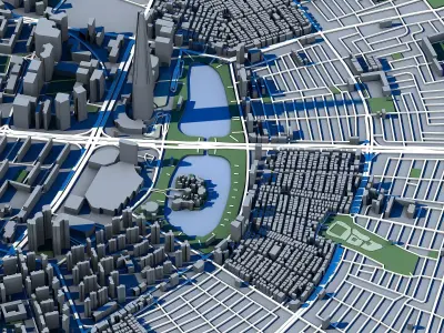 Lotte World Tower 3D Model Seoul Skyscraper 3D model