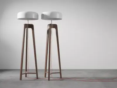 Pileo Floor Lamp 3D model