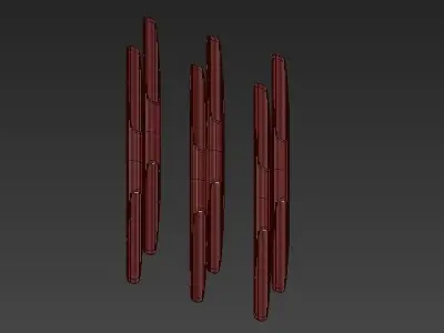 Delightfull four sticks 3D model