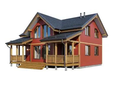 Alpine house Hajka 3D model