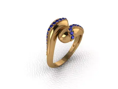 light gram ring-244 3D print model