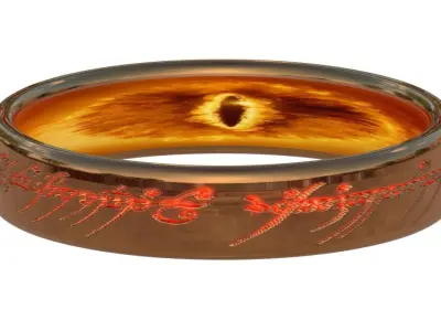 Saurons One Ring 2 psc 3D model
