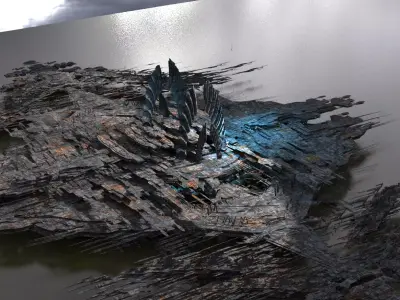 Hive Aquarium docks floor 3D model