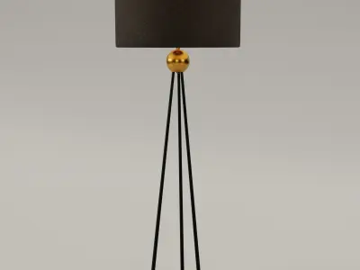 Elektrolamp Low-poly 3D model