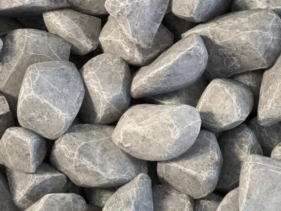 Rock splinter decor Big kit n1 3D model