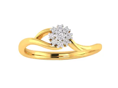 Women Ring Render 3dm STL MTL SLC JCD OBJ FBX Details 3D print model 58
