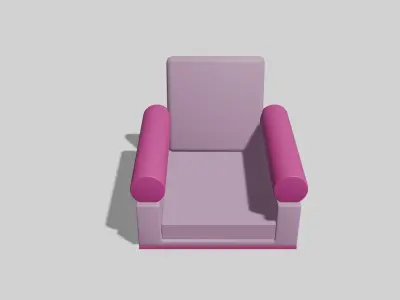 Pack of Interior Sofas  Armchair - 10 Assets Low Poly 3d models Low-poly 3D model