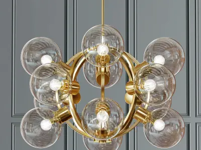Atomi Sputnik Chandelier 3D Model Pack