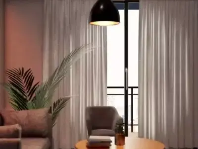 Industrial Pendant Lamp 3D Model Multi Format ArchViz Low-poly 3D model