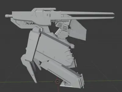 IMAGINARY FUTURE ARMY ROBOT  Low-poly 3D model