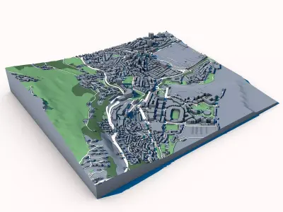 Exotic Garden of Monaco Jardin Exotique de Monaco  3D model