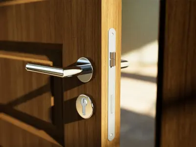 Interior door 3D model