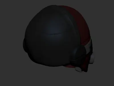 High quality helmet scifi combat high poly sculpt 3d printable  3D model