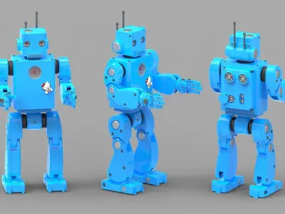 Cartoon Robot 3d model 3D model
