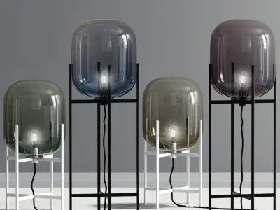 Modern Oda Floor Lamp 3D model