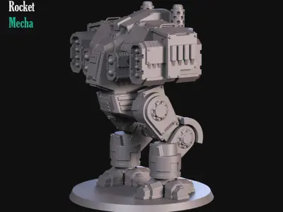 Heavy rocket Mecha 3D print model