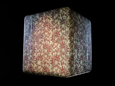 Vintage Victorian Yellow Wallpaper Texture Texture