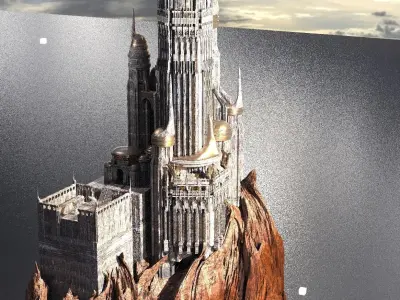 Motu Eternos Inspired Palace City Spire 3D model