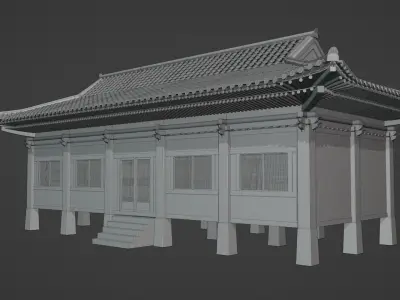 Korean Traditional Architecture Module 3D model