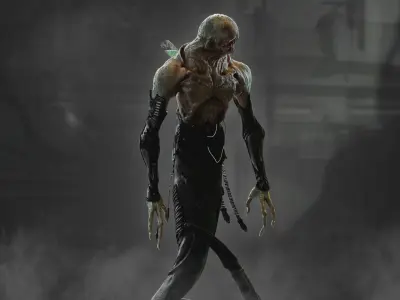 Sci Fi Horror Creature Low-poly 3D model