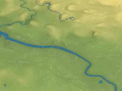 Glasgow - Topography Terrain 3D City 3D Model Pack