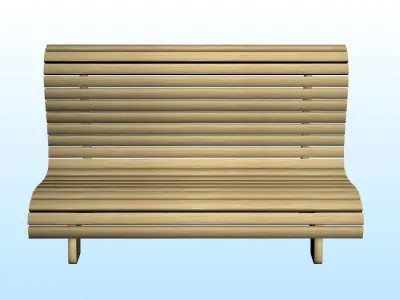 OUTDOOR FURNITURE 21 Low-poly 3D model