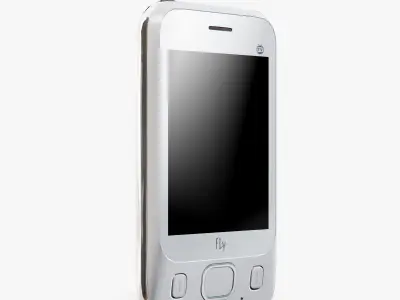 Fly E141 TV White Low-poly 3D model