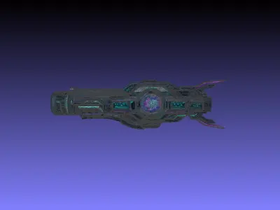 Syntherion Pulsecaster Sci-Fi Energy Cannon 3D Model  Game-Ready Low-poly 3D model