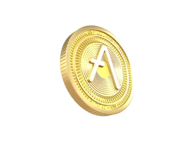 Aave Coin v4 001 3D model
