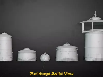 Kham Sentinel - Tibeto Mongolian Outpost Environment Kit Low-poly 3D model