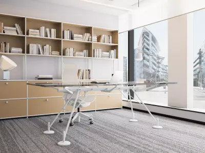 Executive Office MD Room  Sleek Modern Design  3D model