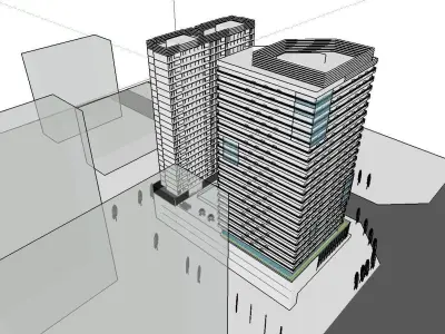 vacation spot-Resort-Fashion Leisure Hotel-0215 3D model