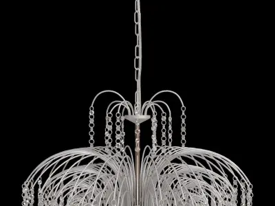 Fountain Glass Chandelier 3D model