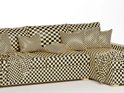 Maxwell sofa chaise sectional 3D model