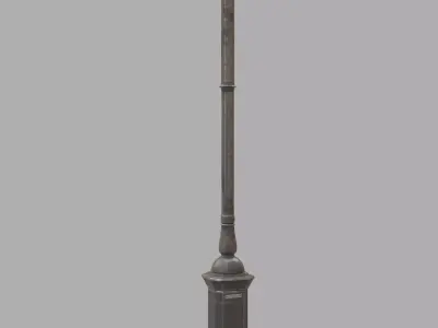 Parisian Street Lamp 3D model