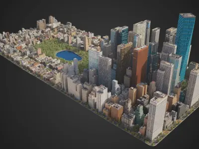 City R7 MAYA Low-poly 3D model