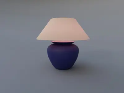 Awesome Table Lamp Pack Mat Lamp Ceramic Lamp Metalic Lamp Free low-poly 3D model