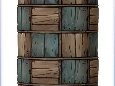 Stylized Wood Seamless Texture Texture 28