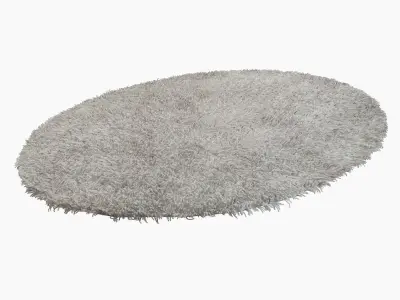 Carpet Grass H102-silver oval 3D model