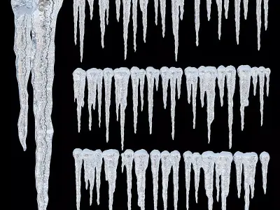 Icicles 3D model