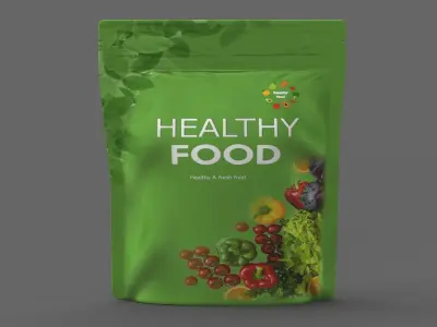 stand up pouch v11 PBR 3D model