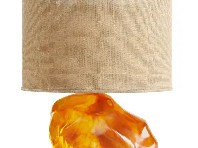 21st gallery Nicolas Aubagnac Pair of Ambra Lamps 3D model
