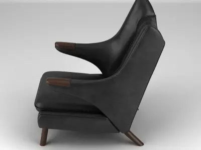 Hans J Wegner Papa Bear Chair 3D model