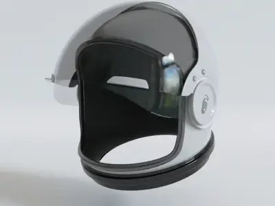 Astronaut Space Helmet - High-Quality 3D Model 3D model